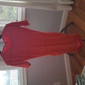 Athleta Solstice Tee Dress, Orange Fire Color, Sz XXS